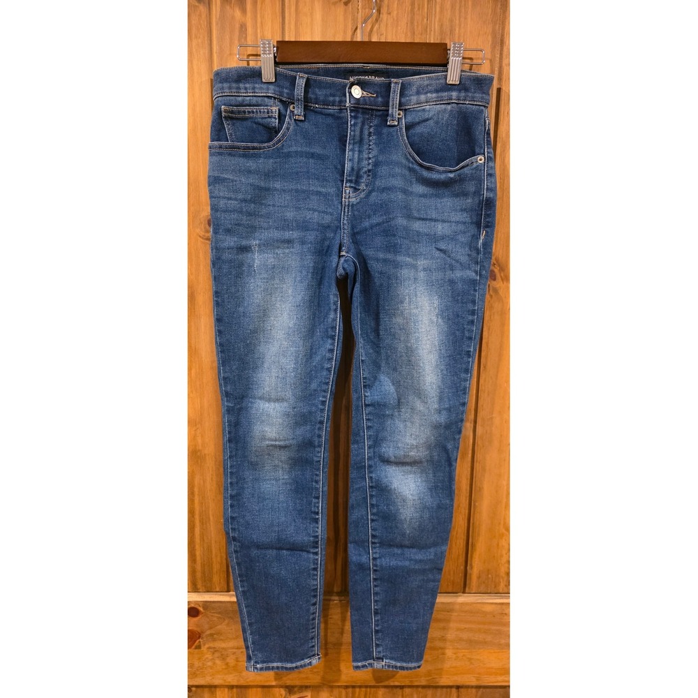 Lucky Brand Ankle Jeans Women 4/27 Blue Excellent Medium Wash Mid‎ Rise Slim Fit